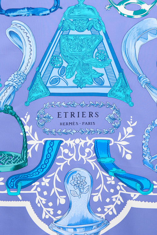 Hermès Silk Étriers 90 Scarf