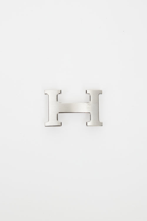 Hermès Silver H Logo Belt Buckle