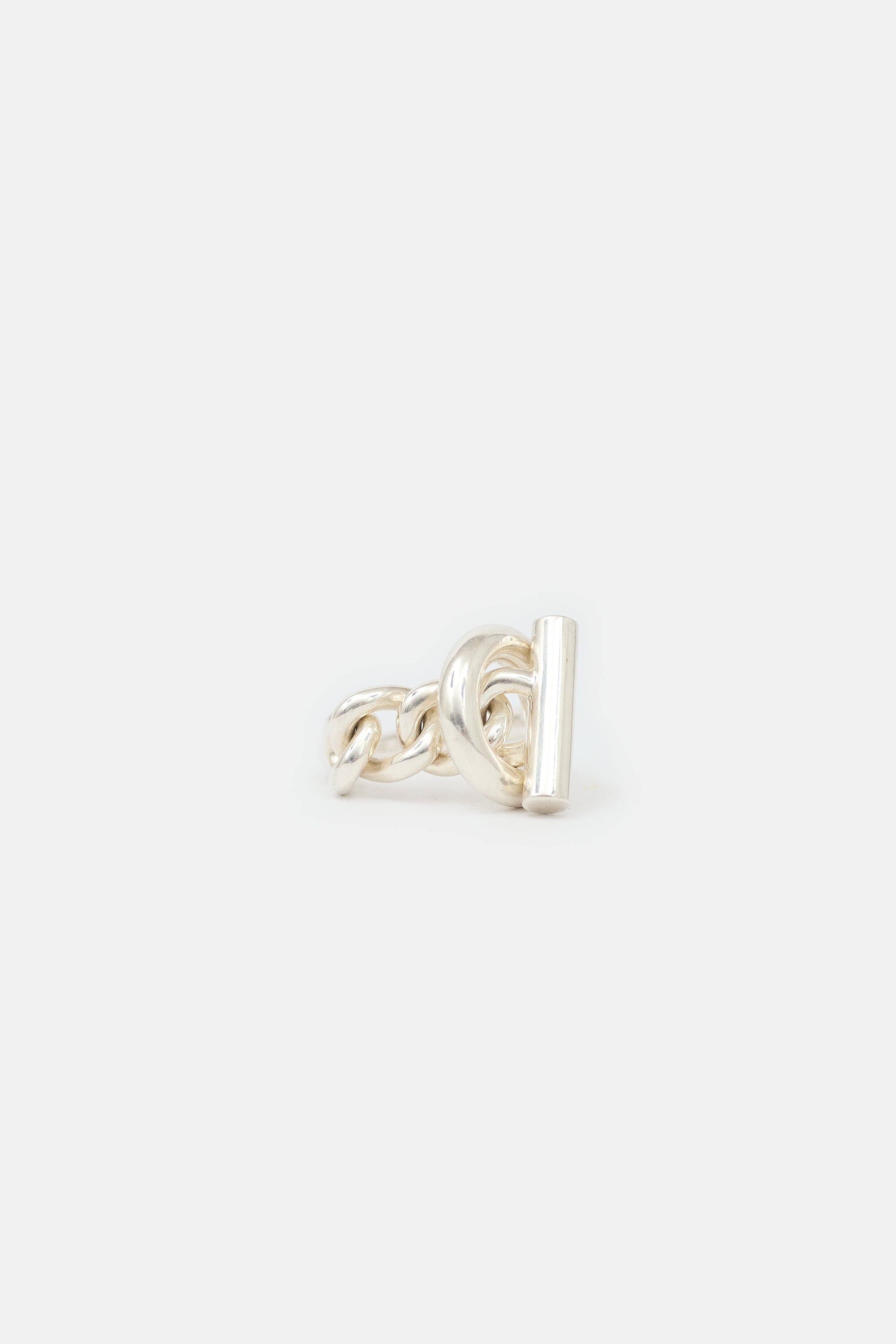 Hermès Sterling Silver Small Croisette Ring