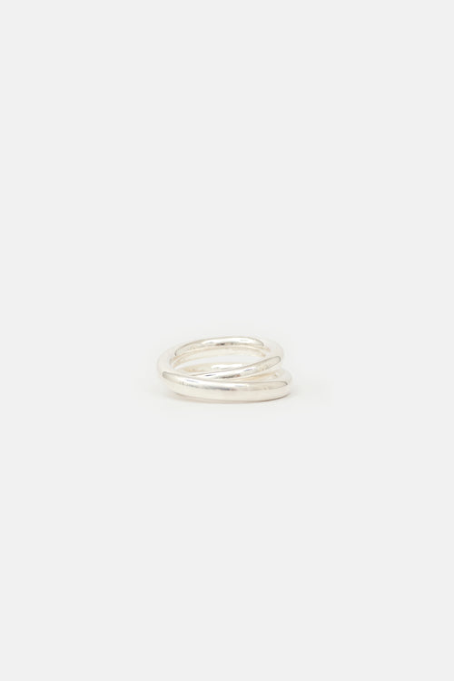 Hermès Sterling Silver Vertige Ring