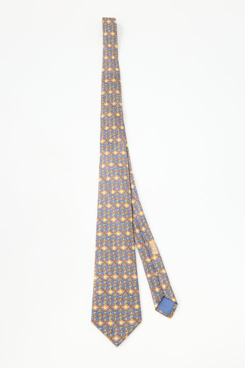 Hermès Silk Sunflower Tie