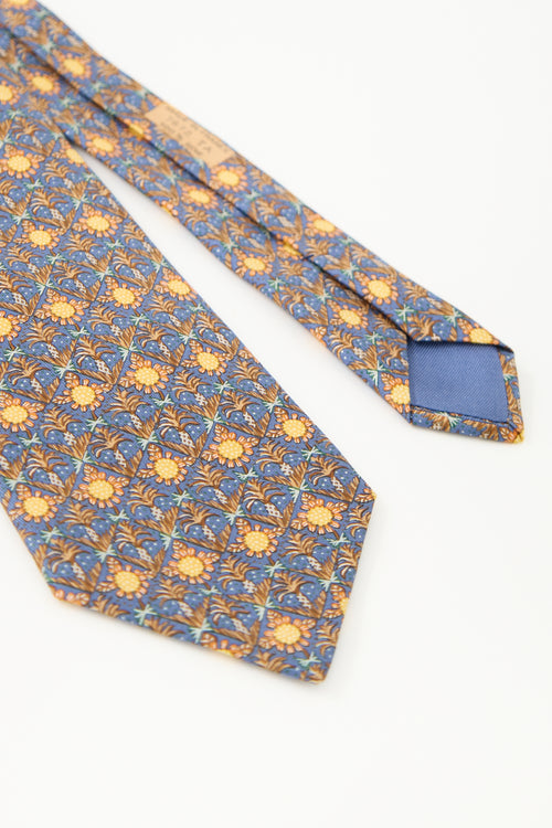 Hermès Silk Sunflower Tie