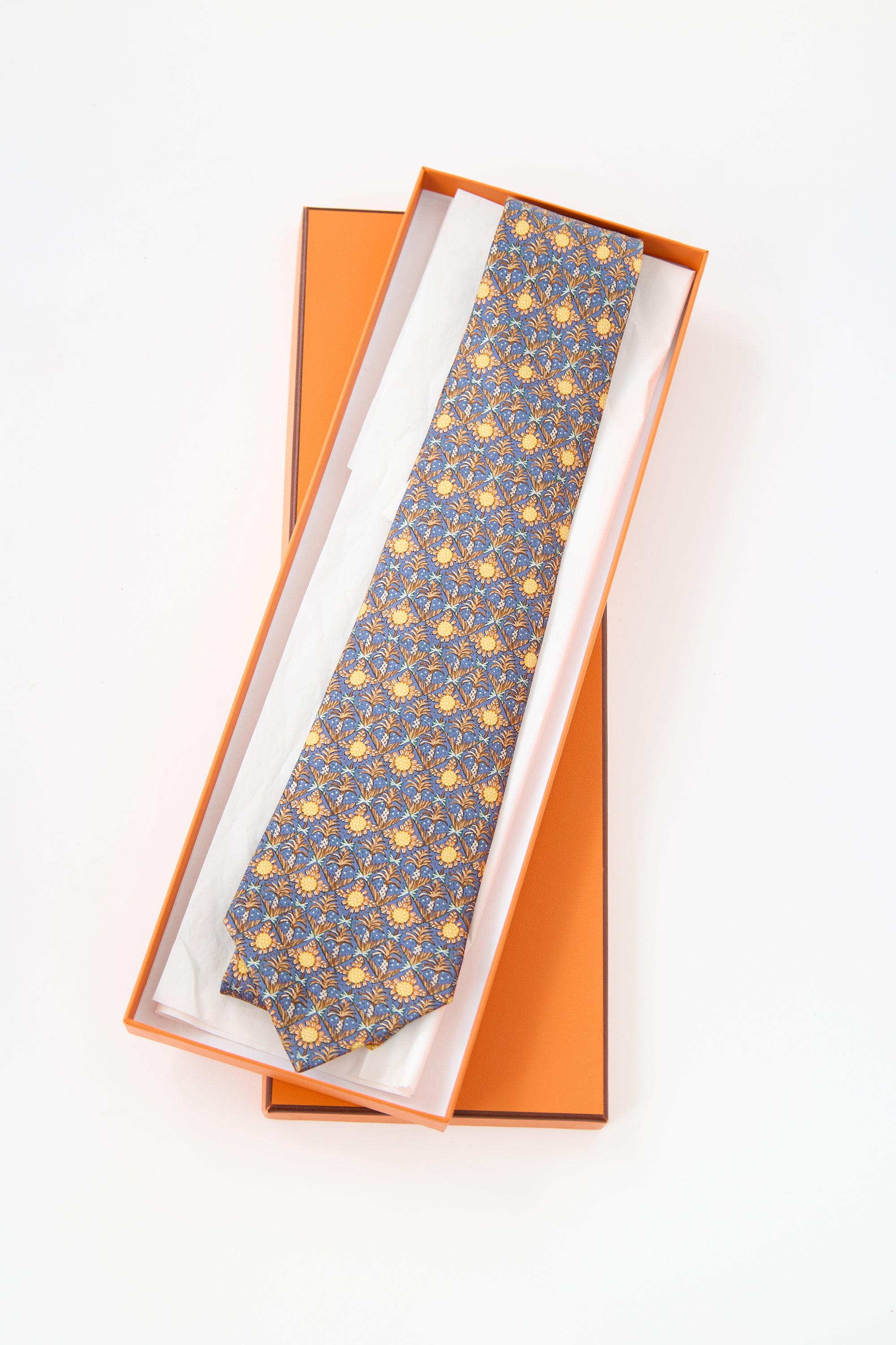 Hermès Silk Sunflower Tie
