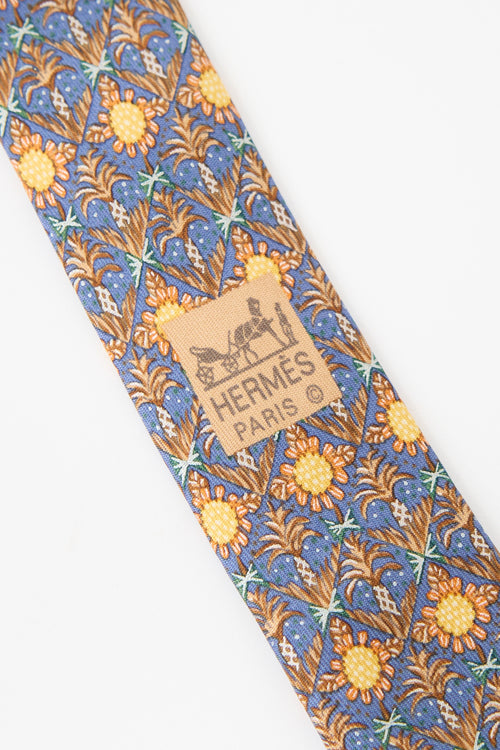Hermès Silk Sunflower Tie
