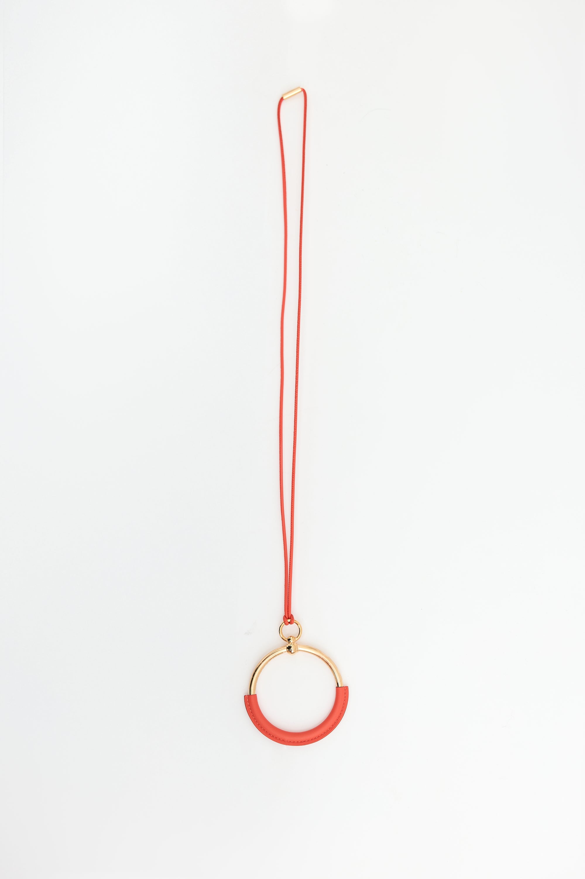 Hermès Swift Leather Loop Pendant Necklace