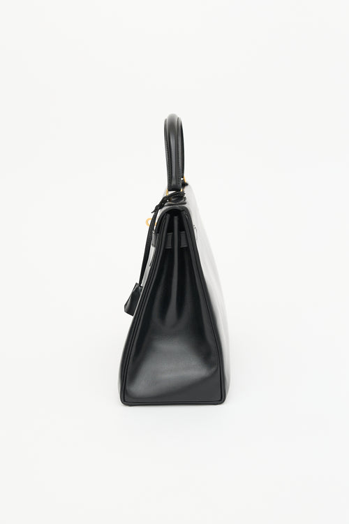 Hermès Vintage Noir H Box Kelly Sellier 32 Bag