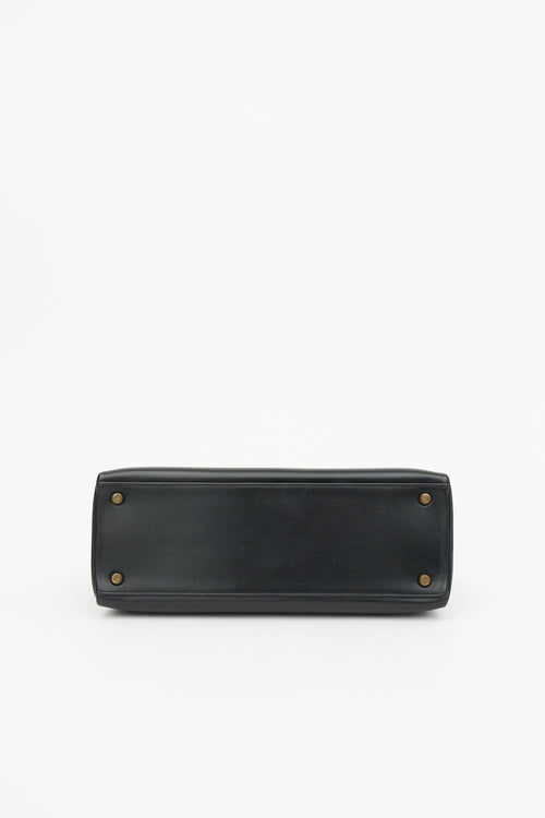 Hermès Vintage Noir H Box Kelly Sellier 32 Bag