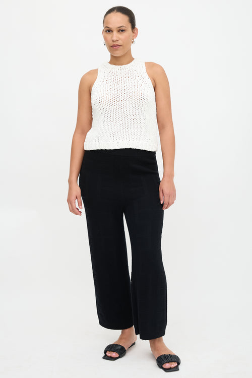 Hermès Wool Logo Jacquard Pant