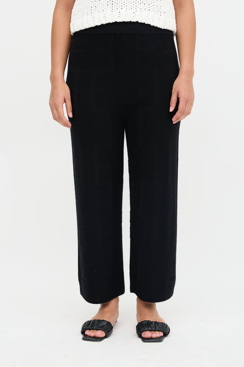 Hermès Wool Logo Jacquard Pant