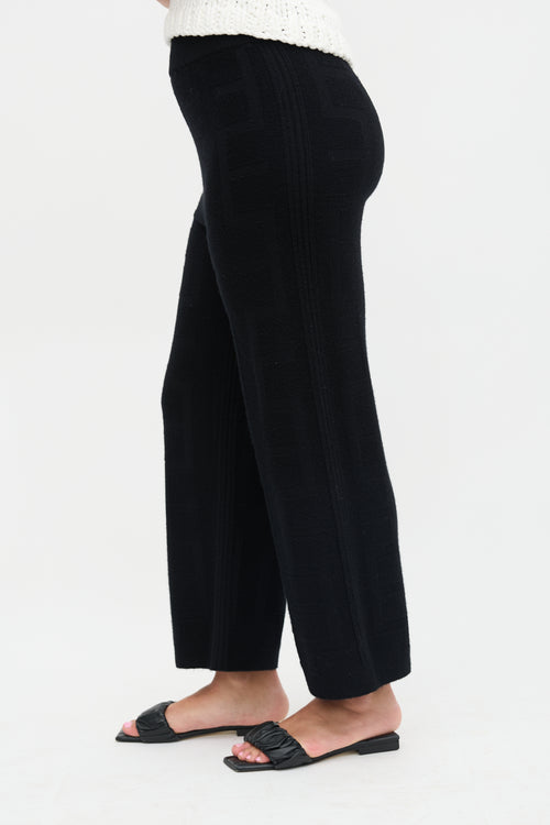 Hermès Wool Logo Jacquard Pant