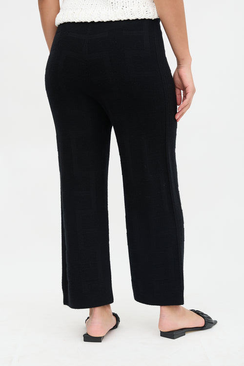 Hermès Wool Logo Jacquard Pant