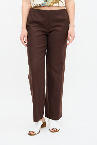 Hermès Wool Wide Leg Trouser
