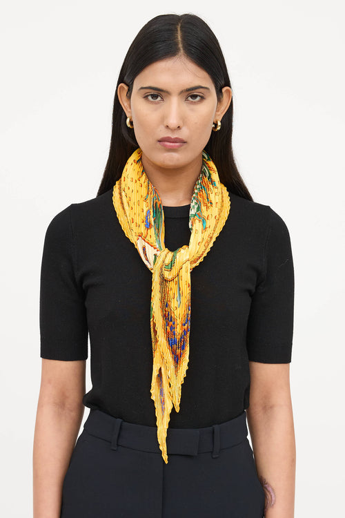 Hermès Carpe Diam Plisse Scarf