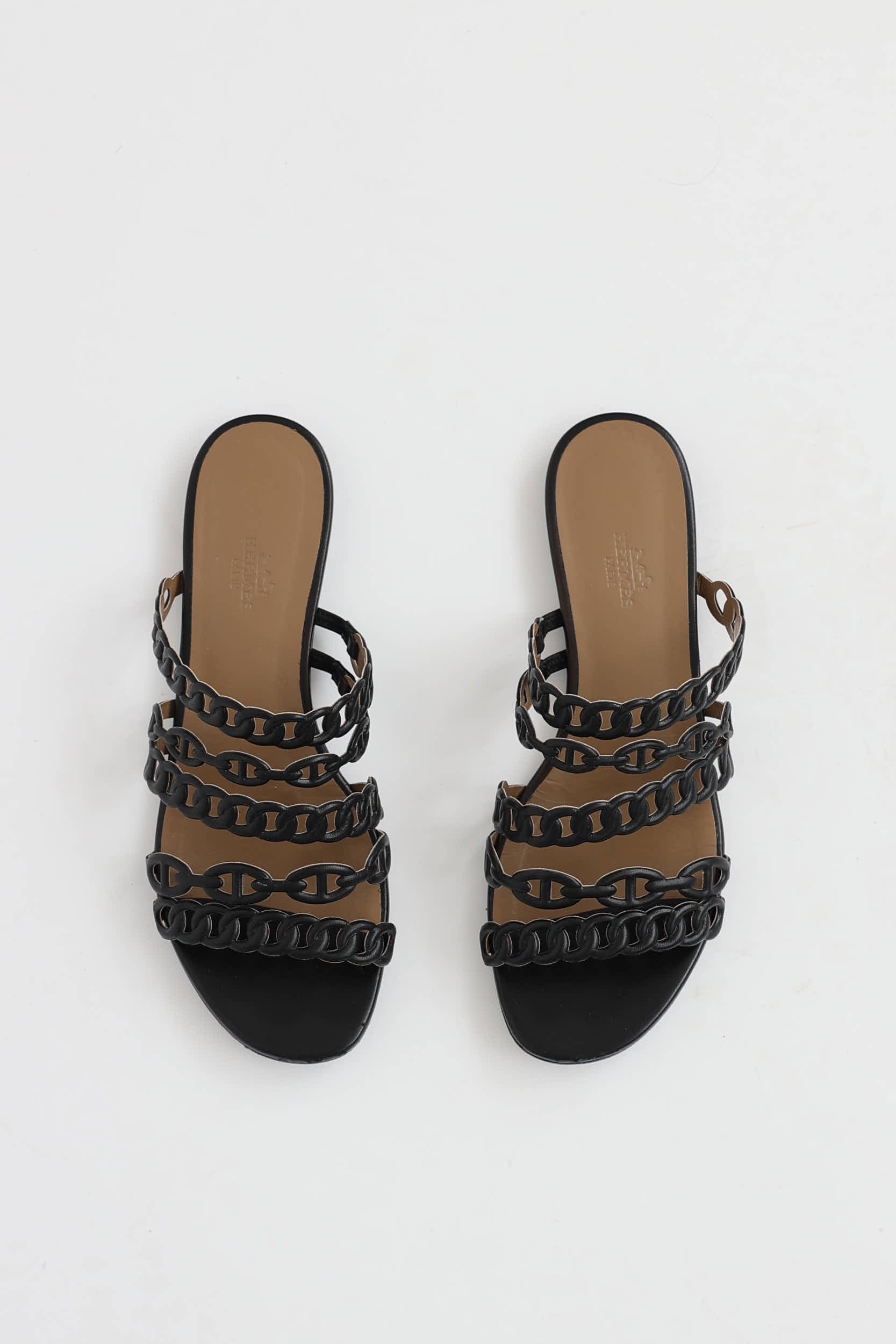 Hermès Leather Chain D'Ancre Sandal