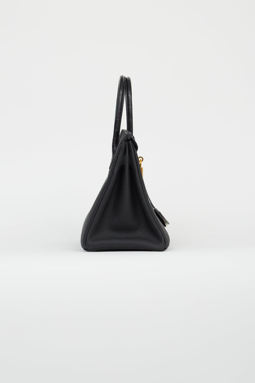 Hermès 2020 Noir Togo & Exotic Leather Birkin 30 Touch Bag