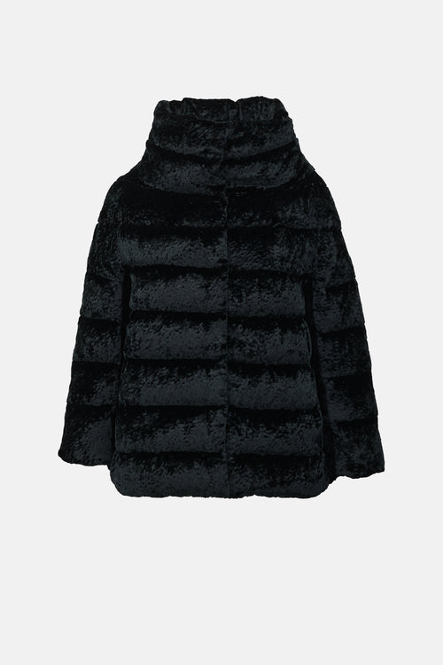 Herno Crushed Velvet Down Puffer Jacket