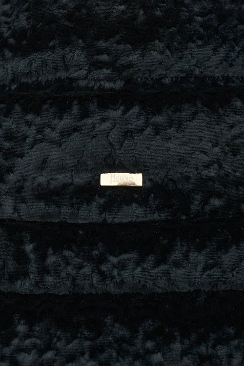 Herno Crushed Velvet Down Puffer Jacket