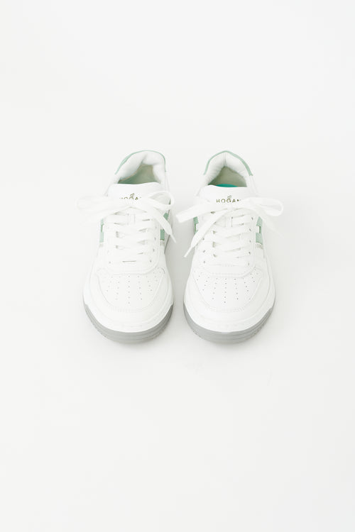 Hogan White & Mint H630 Sneaker