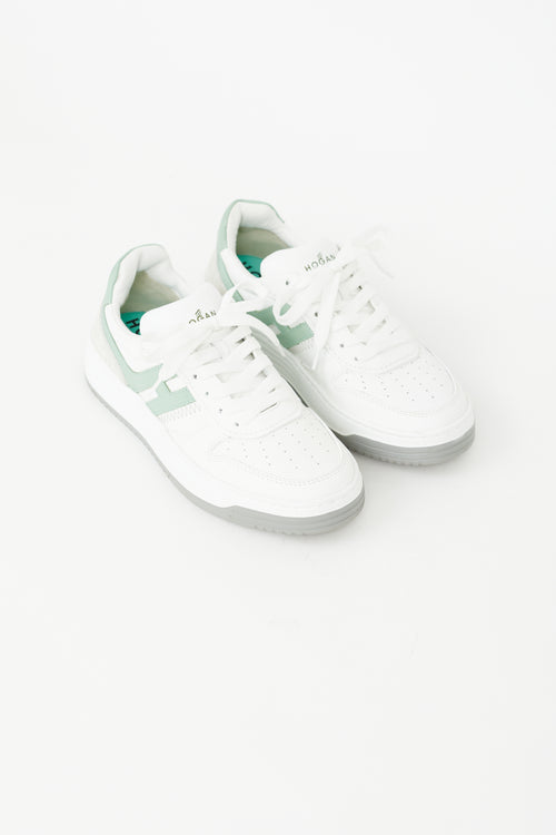 Hogan White & Mint H630 Sneaker
