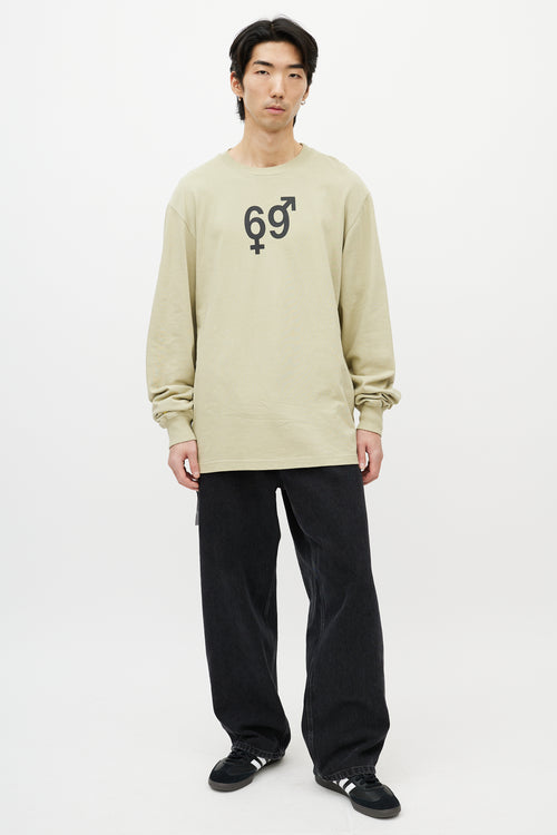 Hood By Air Green & Multicolour 69 Security Camera Top