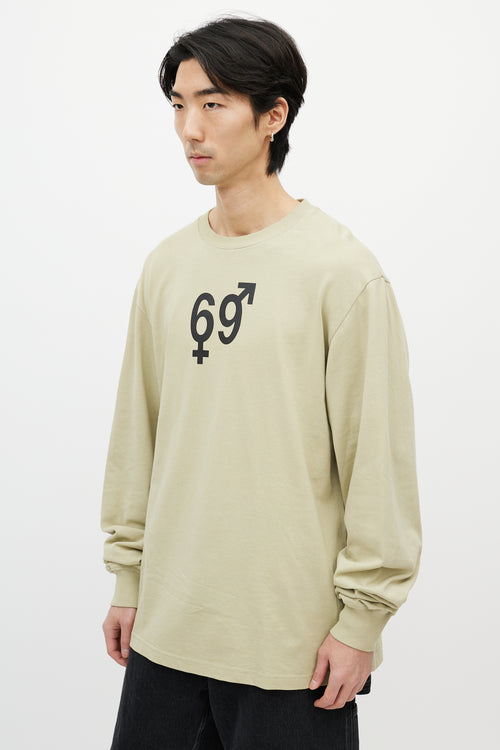 Hood By Air Green & Multicolour 69 Security Camera Top