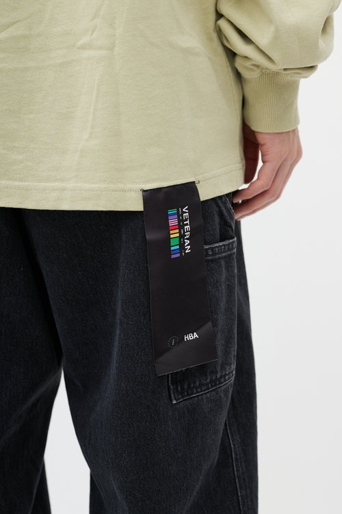 Hood By Air Green & Multicolour 69 Security Camera Top