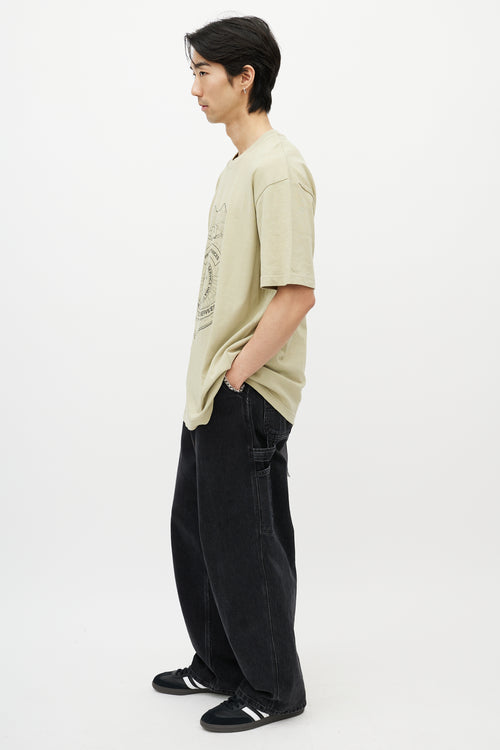 Hood By Air Green & Multicolour Protective Services T-Shirt