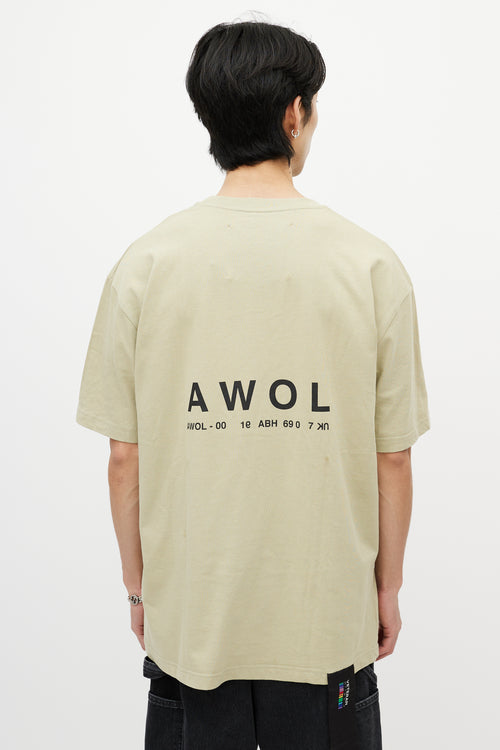 Hood By Air Green & Multicolour Protective Services T-Shirt