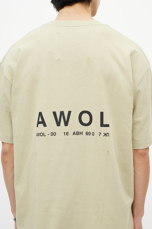 Hood By Air Green & Multicolour Protective Services T-Shirt