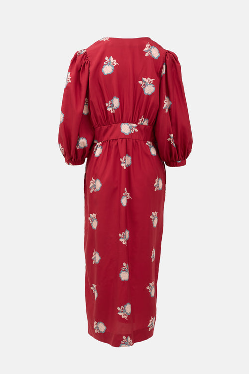Horses Atelier Silk Floral Paz Dress