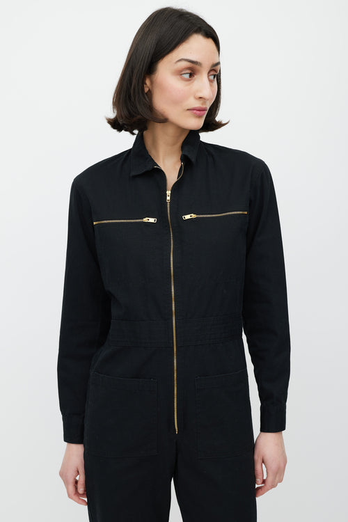 Horses Atelier Black & Gold Zip Jumpsuit