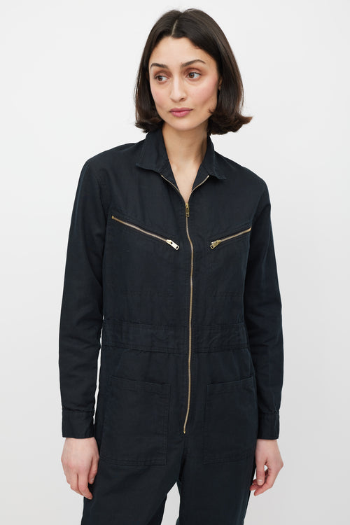 Horses Atelier Black & Gold Zip Jumpsuit