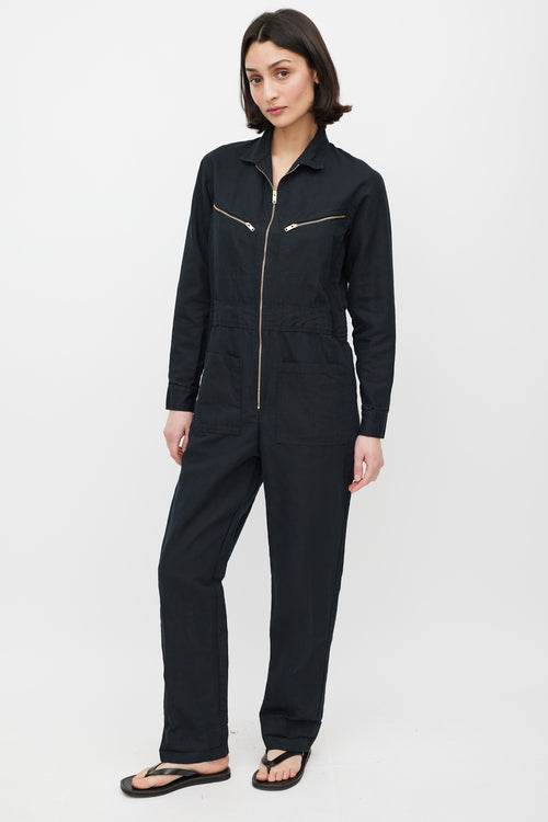 Horses Atelier Black & Gold Zip Jumpsuit