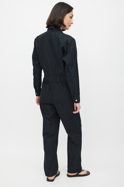 Horses Atelier Black & Gold Zip Jumpsuit