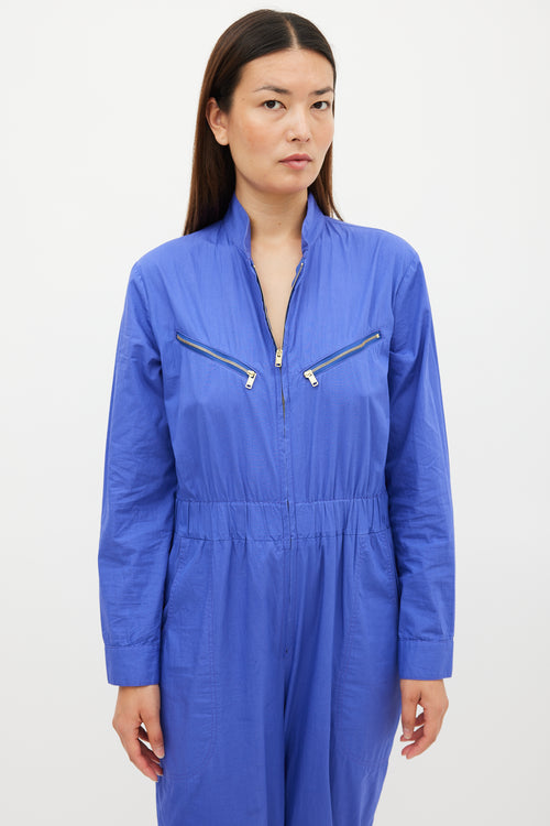Horses Atelier Purple & Gold Zip Jumpsuit