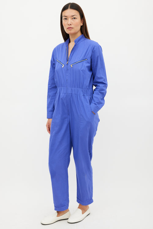 Horses Atelier Purple & Gold Zip Jumpsuit
