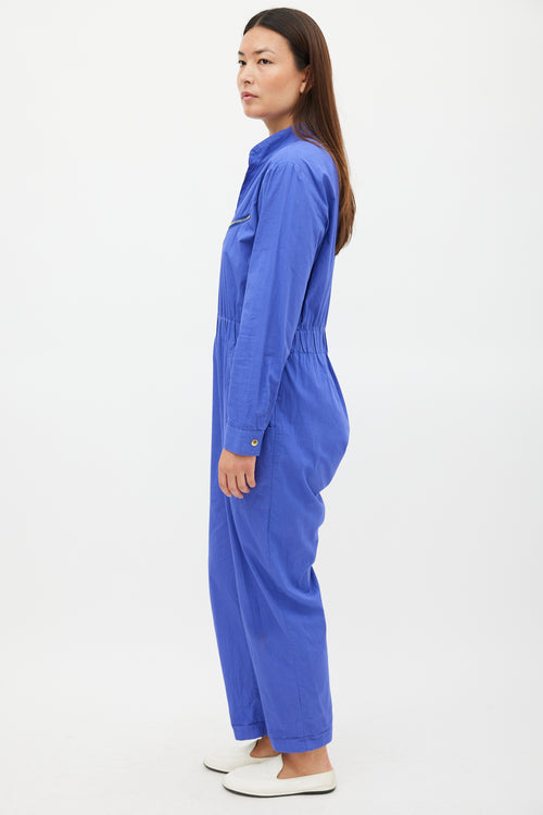 Horses Atelier Purple & Gold Zip Jumpsuit