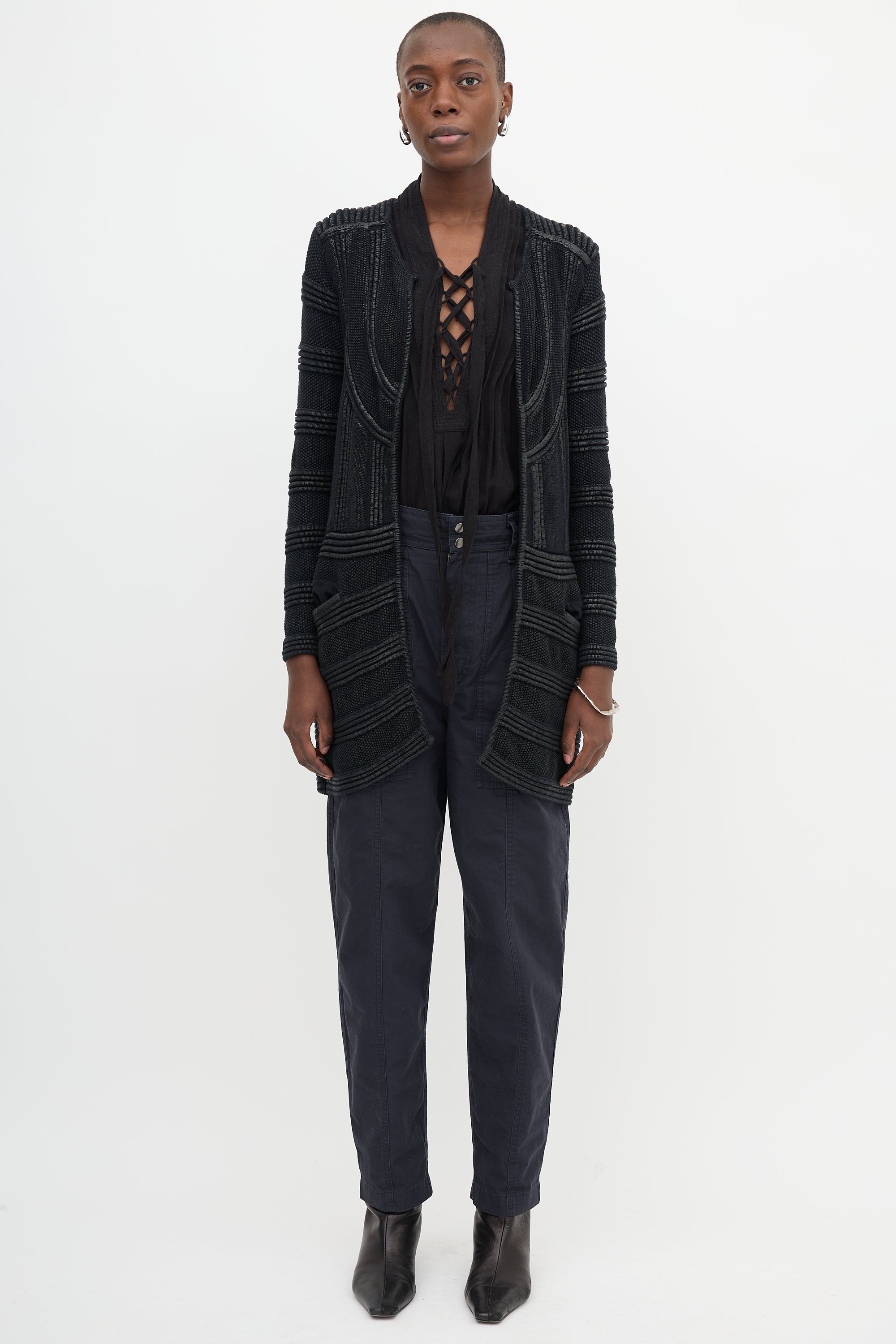 Isabel Marant Ribbed Coated Cardigan