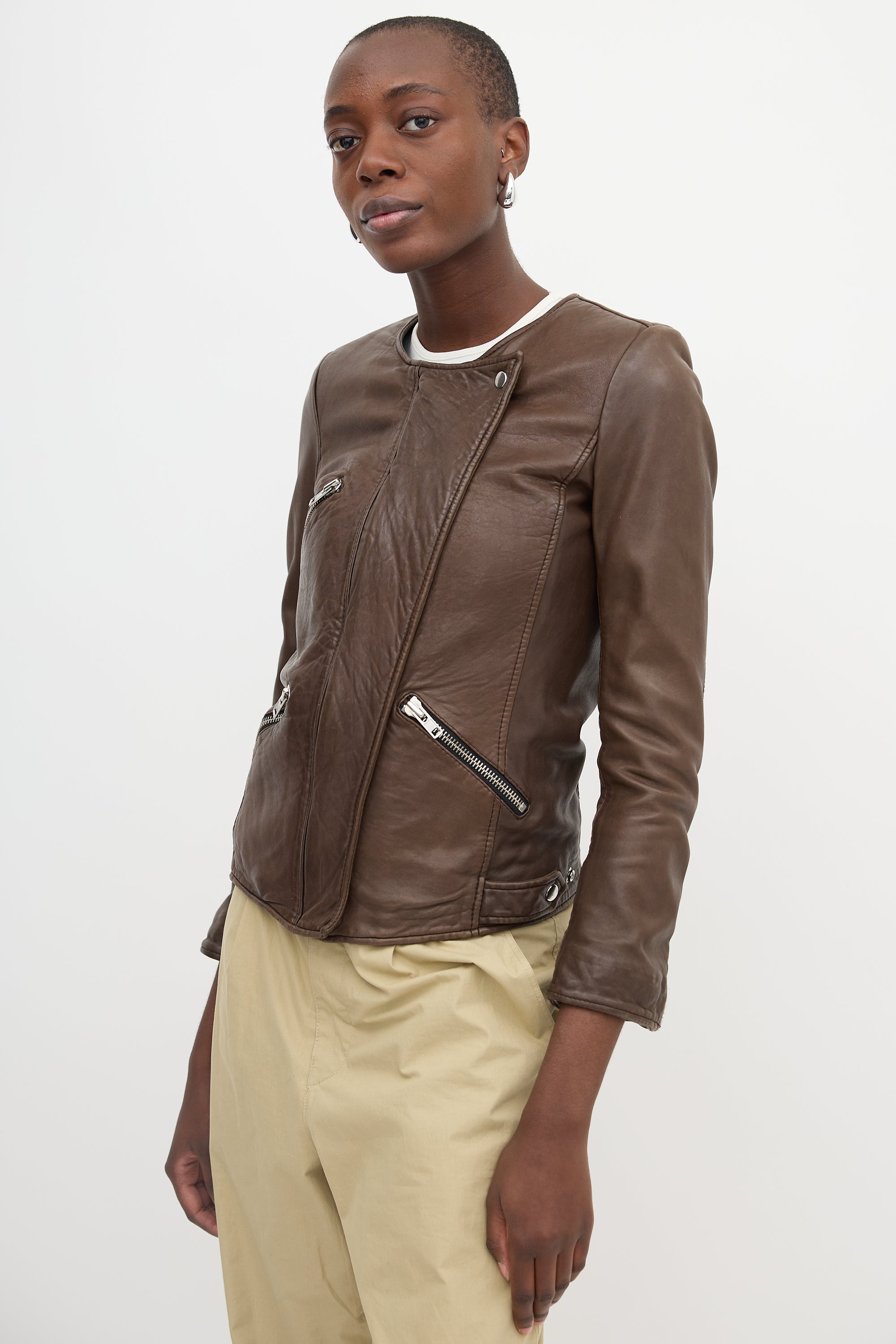 Isabel Marant Étoile Leather Bradi Jacket