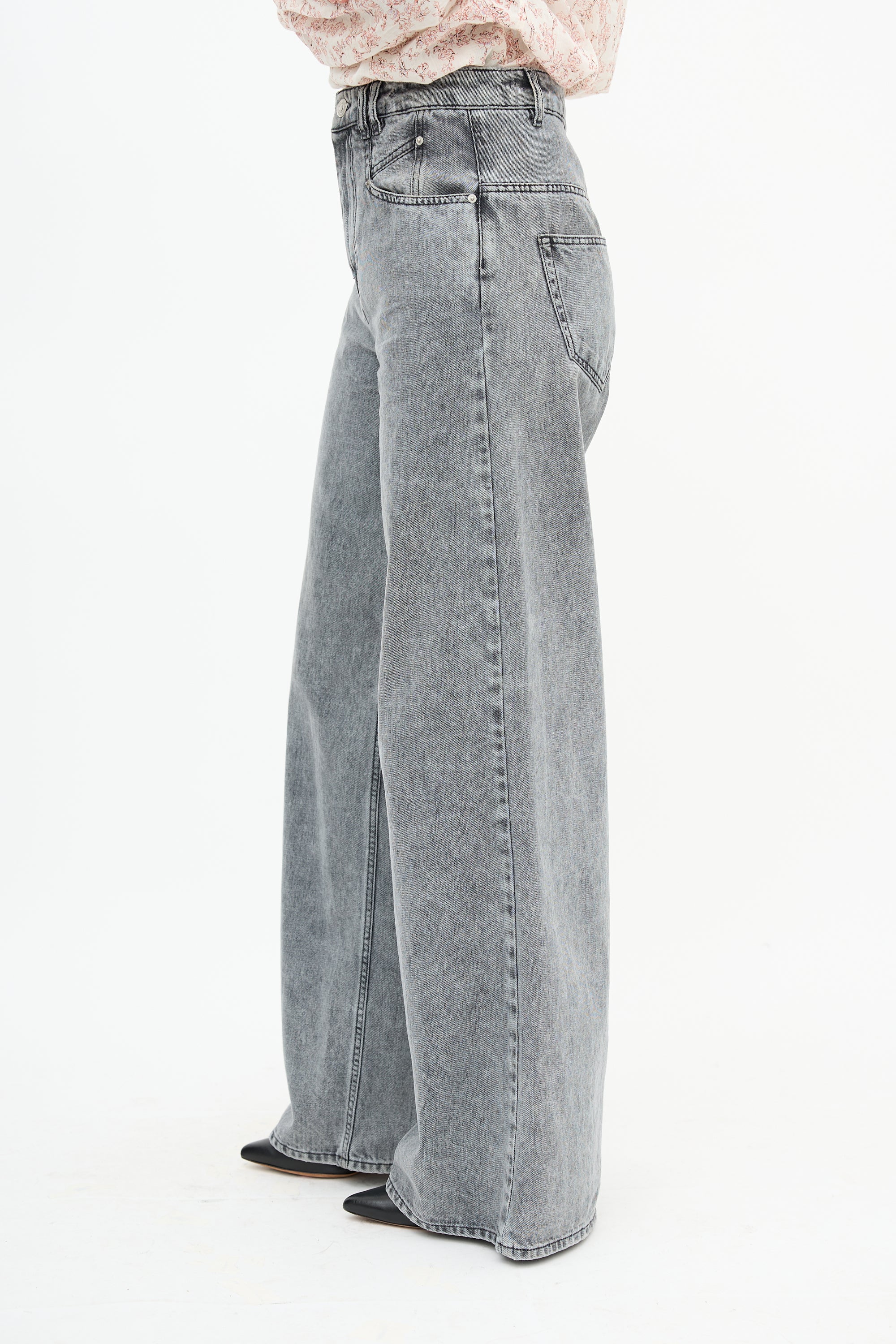 Isabel Marant Lemony Wide Leg Jeans