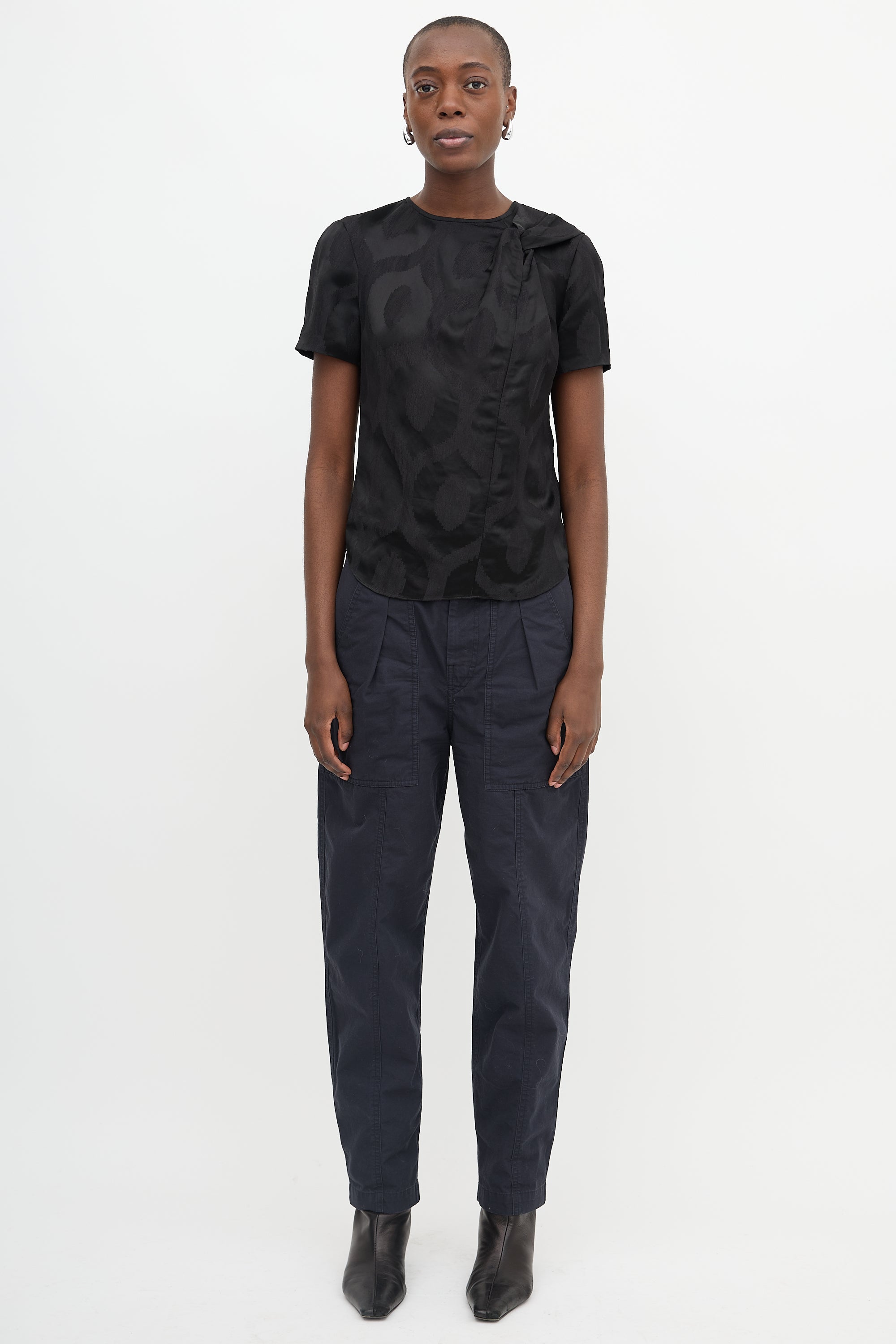 Isabel Marant Patterned Twisted Top