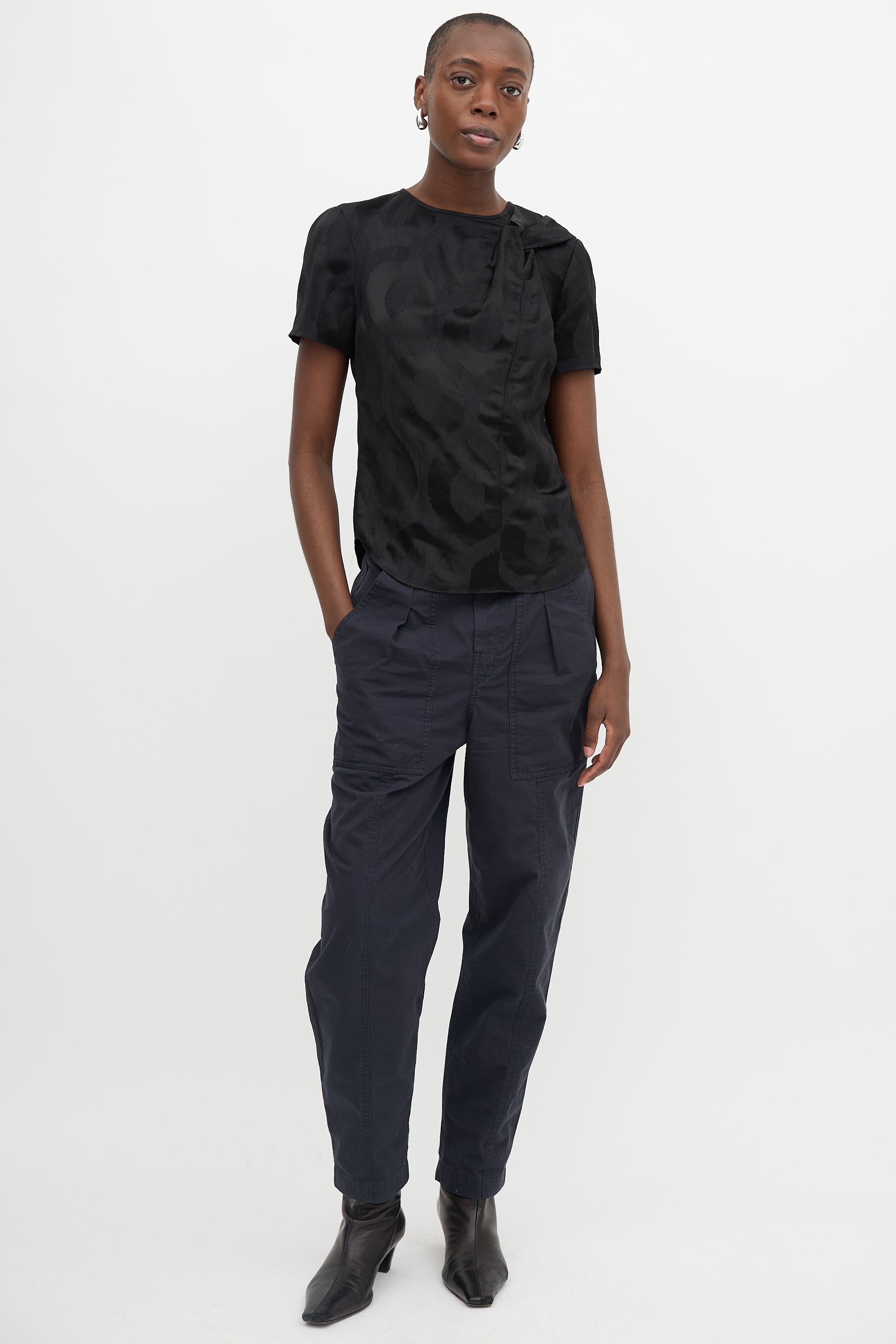Isabel Marant Patterned Twisted Top