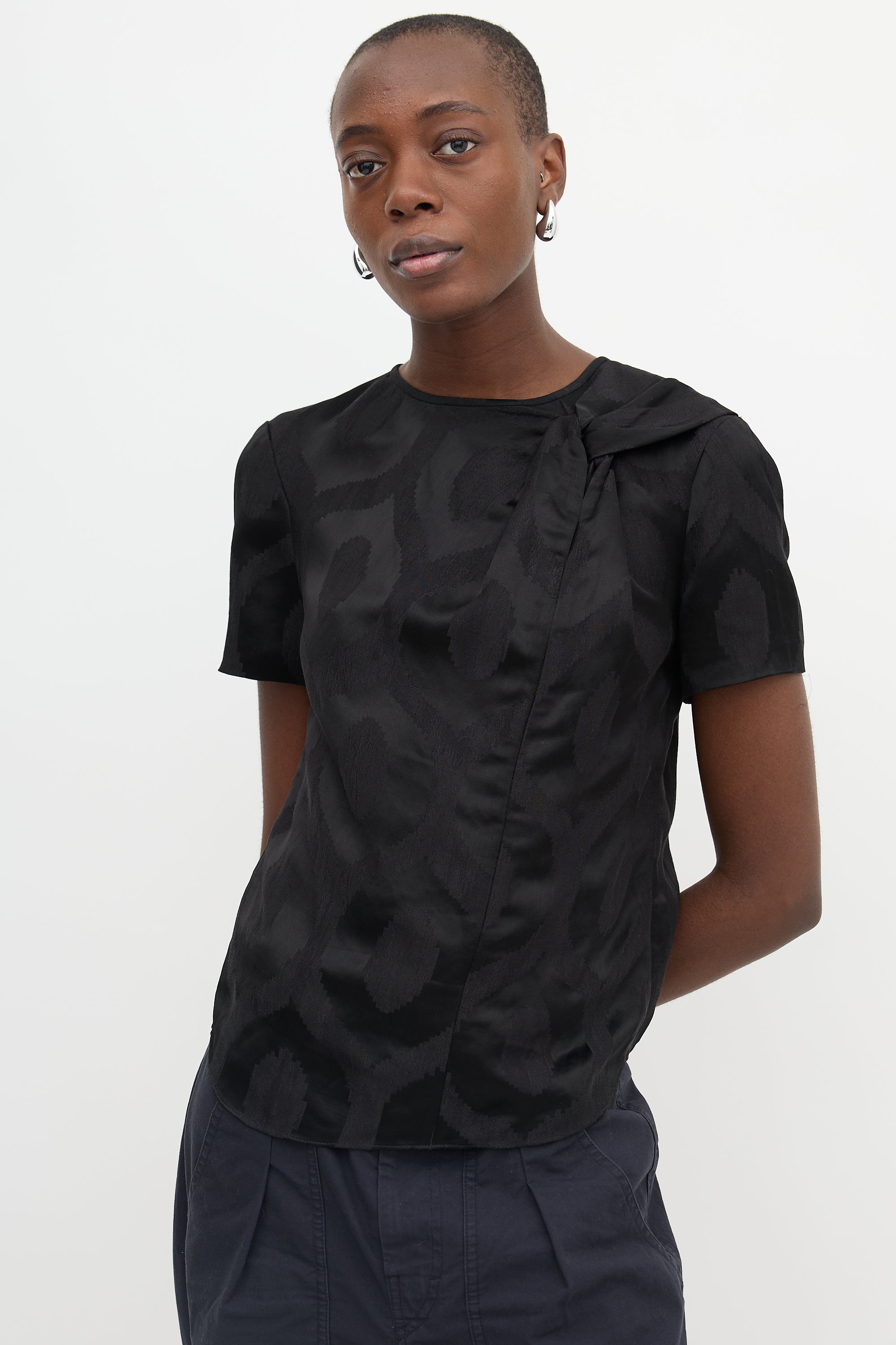 Isabel Marant Patterned Twisted Top