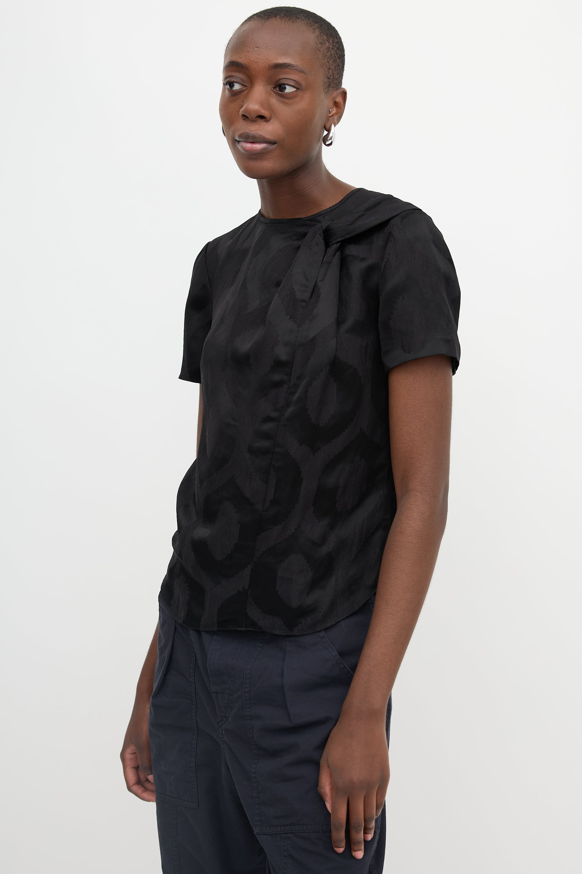 Isabel Marant Patterned Twisted Top