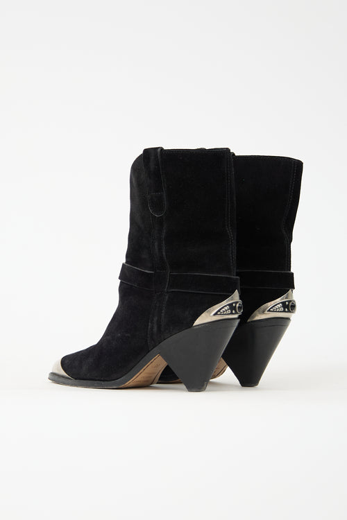 Isabel Marant Suede Western Boot