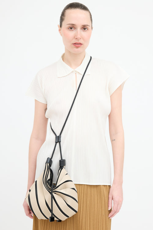 Issey Miyake Linear Knit Bag