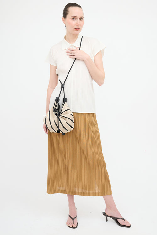 Issey Miyake Linear Knit Bag