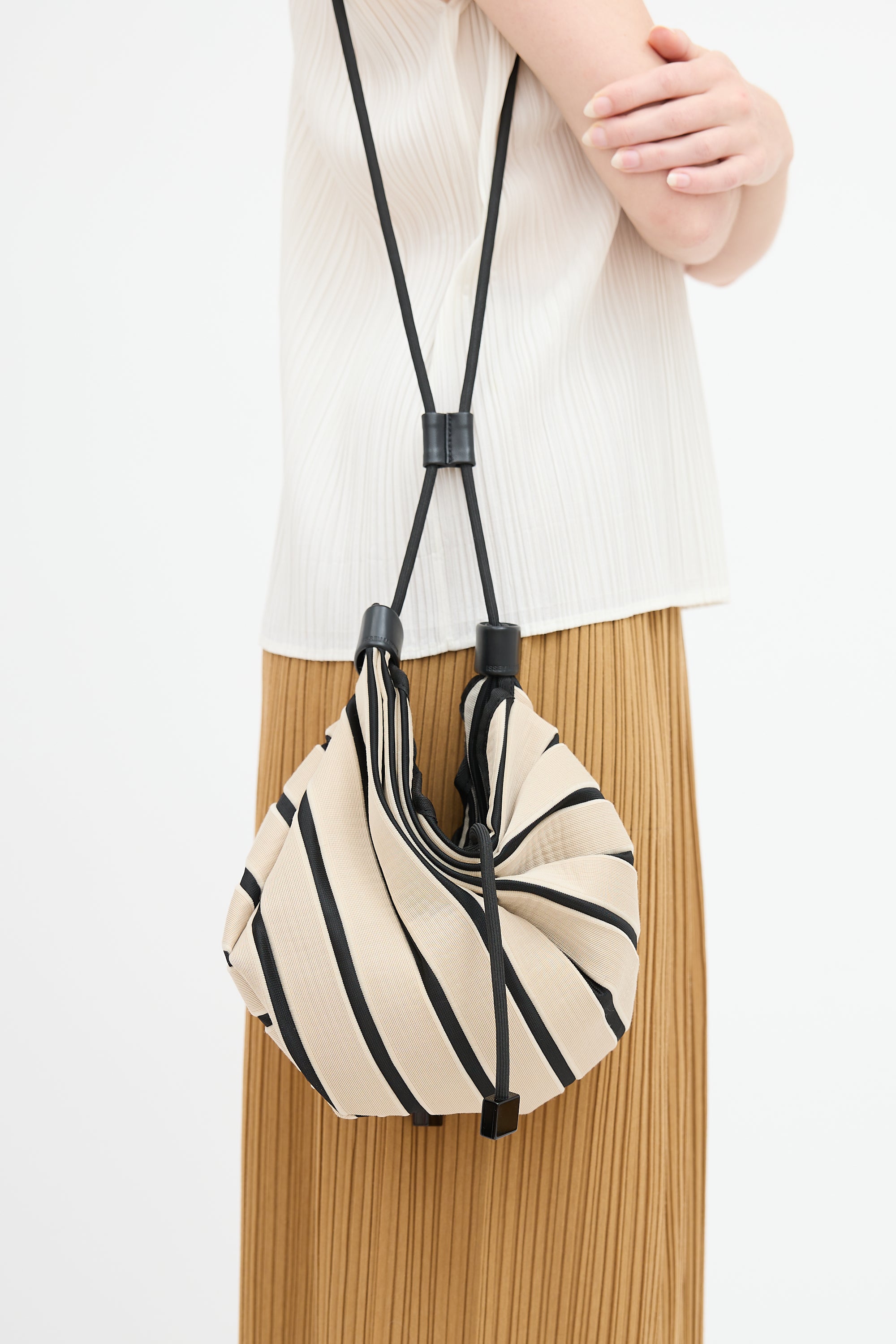 Issey Miyake Linear Knit Bag