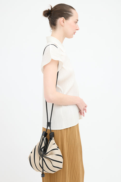 Issey Miyake Linear Knit Bag