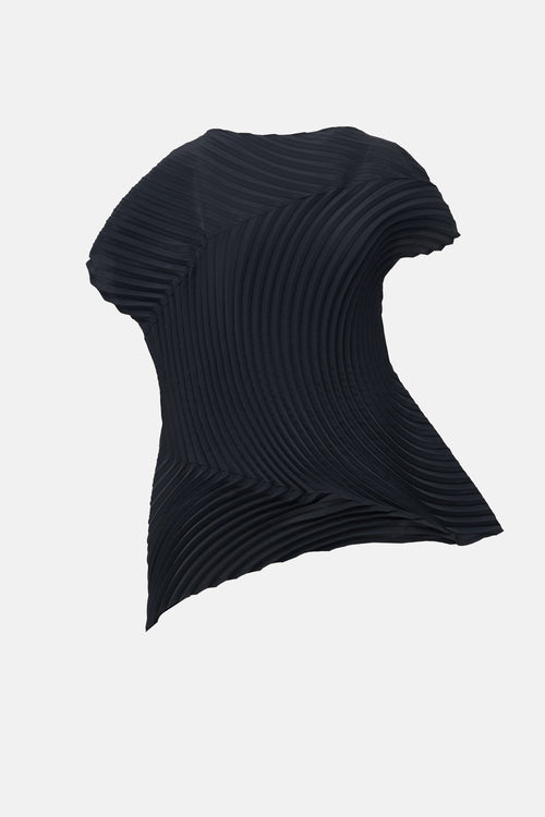 Issey Miyake Plissé Asymmetrical Top